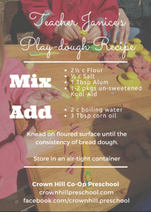 Teacher Janice's Play-dough Recipe